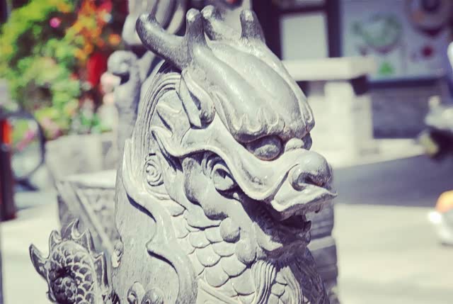 【已覺春心動,俏麗佳人打卡網紅地】自駕強烈推薦,處處美景 9 仿古的石雕麒麟,很有滄桑感