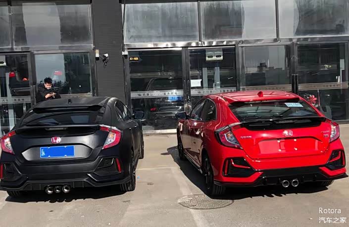 21款本田思域两厢fk7改装rotora刹车