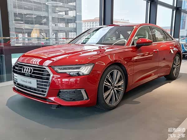 全新奥迪a6实车,红色的外观造型还是相当_车家号_发现车生活_汽车之家